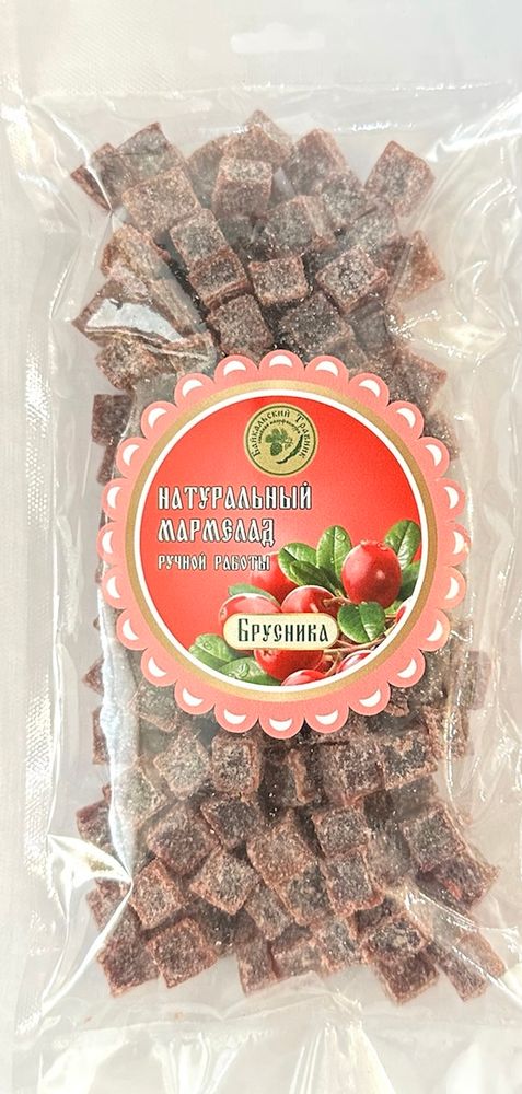 Натуральный мармелад ручной работы «Брусника»