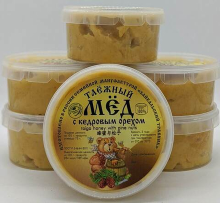 Таёжный мёд с кедровым орехом